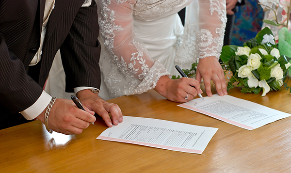 Contenu du contrat de mariage avec un notaire
