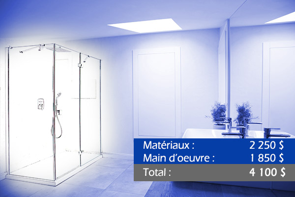 Combien peut vous coûter le remplacement d’une douche dans une salle de bain au Québec ?