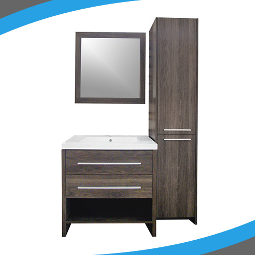 L’ensemble meuble-lavabo, miroir et lingerie de Luxo marbre vous fournira l’essentiel de vos éléments dans votre salle de bain.