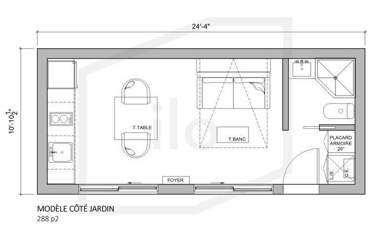 ilo coté jardin plan