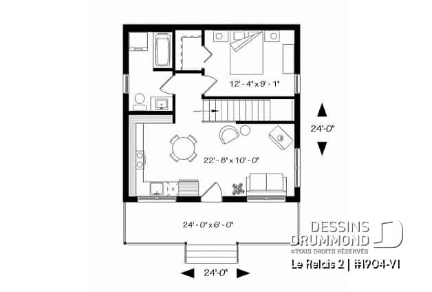 mini maison dessin drummond plans