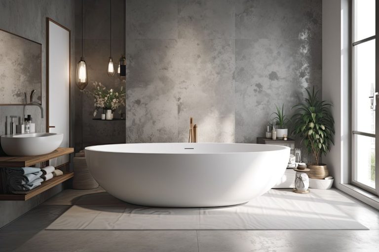 idee deco salle bain beton