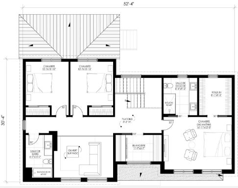 plan maison moderne etage 9