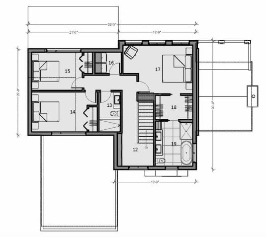 plan maison etage 6